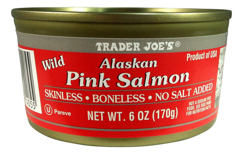 Salmón Salvaje De Alaska Sin Piel Y Sin Hueso 170 G 3 Latas