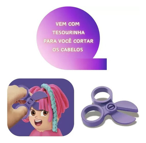Diver Hair Style Brinquedo Cabelo Massinha Maria Clara E Jp