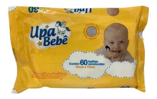 Toalha Umedecido Upa Bebe 60un Lenço Lencinho Barato