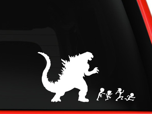 Godzilla Chasing The Stick Family Car Suv Truck Vinilo ...