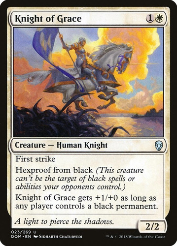 Cartas Magic Knight Of Grace Dominaria Mtg Bsas