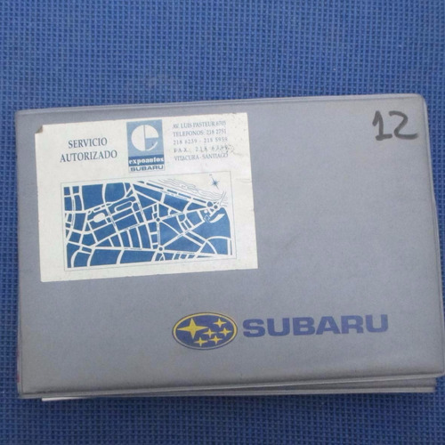 Manual Del Propietario Subaru Impreza, 1994, Fuji  Heavy Ind