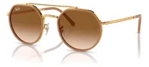 Comprar Óculos Ray Ban RB3765 Aviador Proteção Uv E Conforto Polido Dourado arista