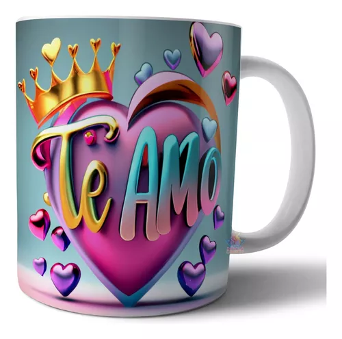  Taza Te amo, taza de café te amo, taza de San Valentín español,  regalos para el Dia de San Valentin : Hogar y Cocina