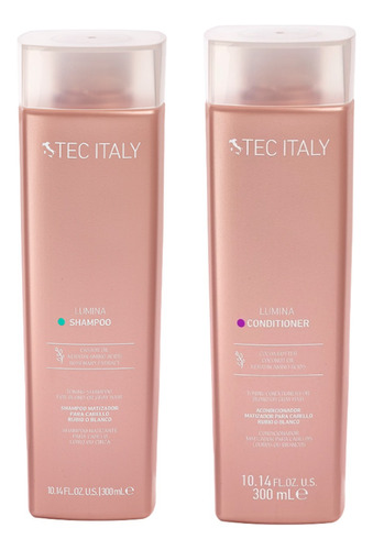 Kit Shampoo Y Acondicionador Cabellos Rubios Tec Italy 