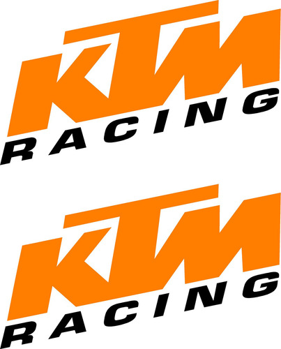 Jgo De 2 Calcomanias Ktm Racing Enduro Moto Gp Moto Cross