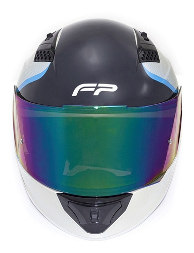 Imagen 2 de 4 de Mica Visor Repuesto Tornasol Iridium P/ Cascos Fp Airwave