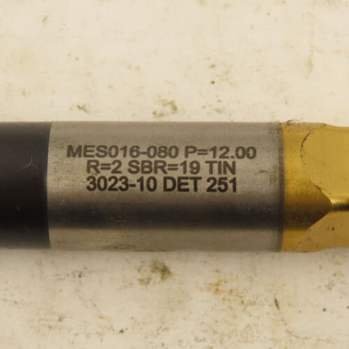 Moeller Mes016-080 Tin Coated Ejector Punch P=12.00 Squa Ccb