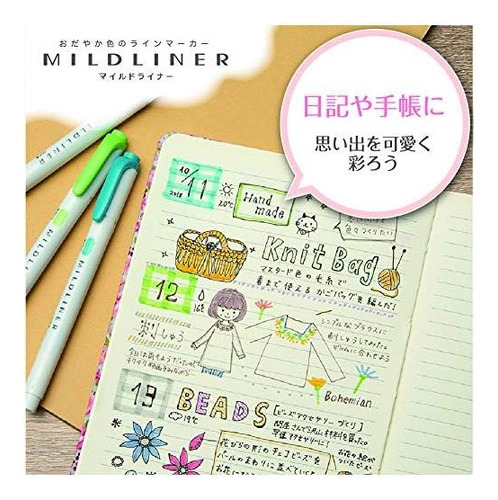 Highlighter Zebra Mildliner Wkt7-25c, Conjunto De 25 Colores