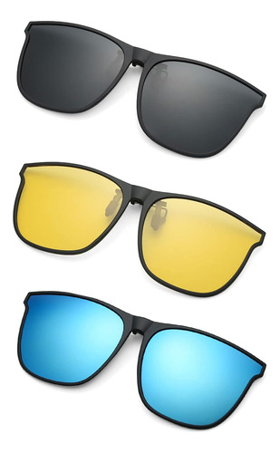 Yameize 3 Pares De Gafas De Sol Polarizadas Con Clip, Protec