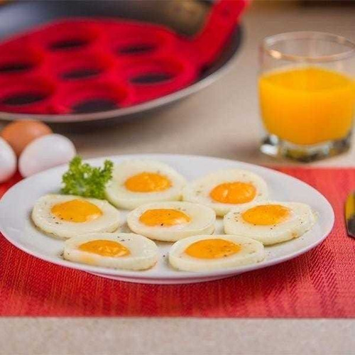 Imagem 8 de 9 de Forma Silicone Para Panquecas Ovos 7 Cavidades Kehome