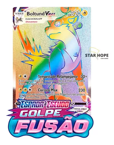 Carta Pokémon Mew Vmax Rainbow Golpe Fusão