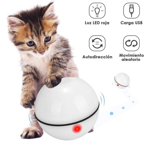 Bola De Juguete Automática Usb Para Perros Y Gatos