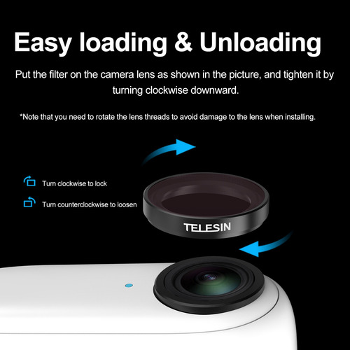 Imagen 7 de 9 de Telesin Is-flt-go2 - Kit De Filtro Para Cámara Con 4 Filtros