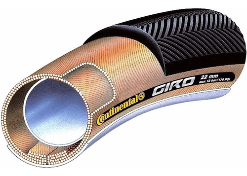 Pneu Continental Giro Tubular Câmara Tt & Tri 28 X 22mm