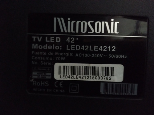 Placa Unica Led Microsonic 42