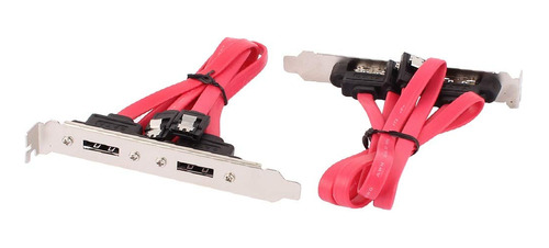 Cable Adaptador Doble Puerto Sata Serial Esata 2 Unidad Zwei