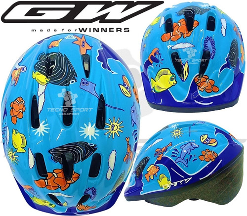 Casco Gw De Niño Para Bicicleta Y Patines Ajustable Oferta