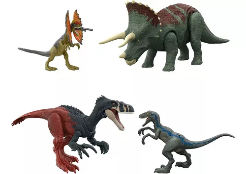 Colección 4 Dinosaurios Jurassic World Original Oferta 25%