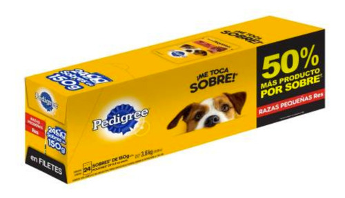 Alimento Para Perro Pequeño Pedigree 24 Pzas De 150 G
