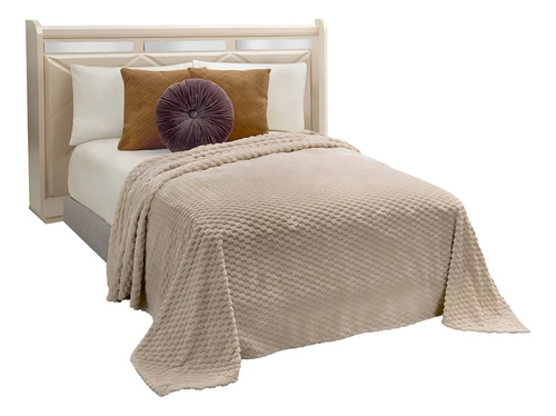 Cobertor Elefantito Ligero King Size Salerno Color Beige