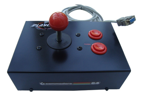 Imagen 1 de 7 de Playcade C64 Joystick Arcade Commodore Atari 2600 De 9 Pines