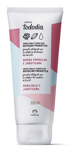 Crema Nutritiva Natura Tododia Mora Roja Y Jabuticaba 200ml