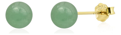 Pendientes De Jade, 6mm Pendientes De Jade Verde Mujere...