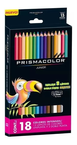 Colores Prismacolor Junior Redondos Caja X15 Uds Punta 4mm