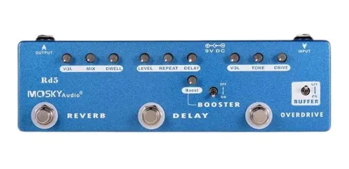Pedal de efecto Mosky Audio RD5 azul MercadoLibre