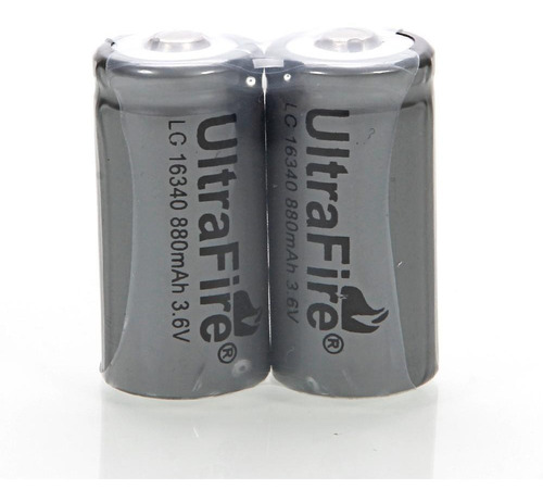 Imagem 1 de 1 de Bateria 16340 Recarregável Li-ion 880mah 3.6v