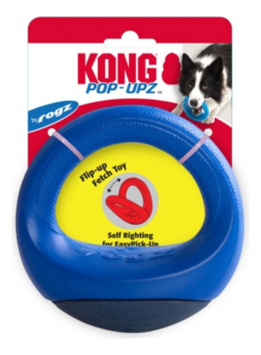 Brinquedo Kong Pop Upz Mordedor Interativo Flutuante P/ Cães Cor Azul