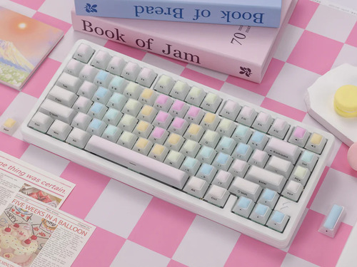 Womier Rainbow Jello 126-key Cherry Silicone+pc Keycap Set