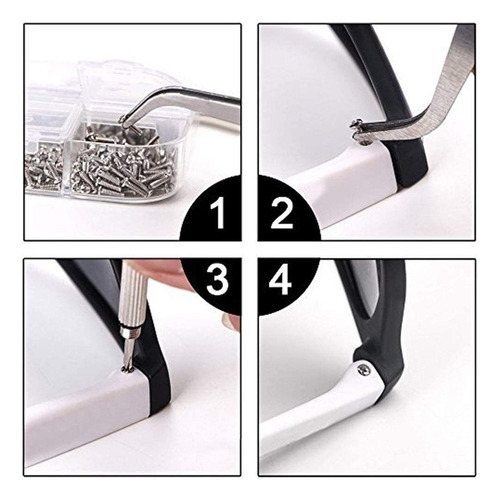 Juego De Herramientas Para Reparación De Gafas,tornillos Mix