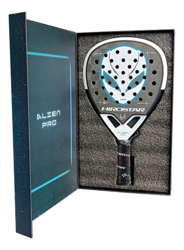Pala De Padel Hirostar Alien Pro 24k Tolito (365g-380g) 2025 Negro/blanco