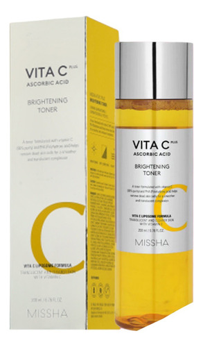 Missha Vita C Plus Ascorbic Acid Brightening Toner 200ml