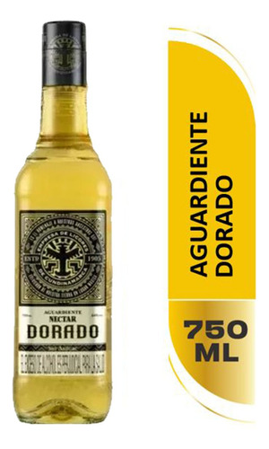 Aguardiente Nectar Dorado 750ml - mL a $64