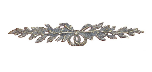 Herraje De Bronce Antiguo Aplique Horizontal (nº Qq)