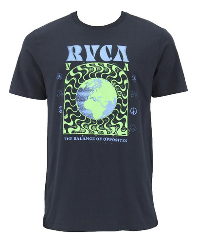 Camiseta Rvca Global Order Preta - Masculino