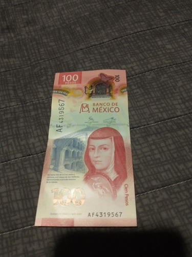 Nuevo Billete De 100 Pesos. En Perfecto Estado Serie Af