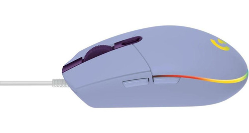Mouse gamer de juego Logitech G Series Lightsync G203 lila