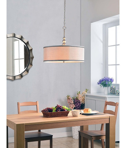 Design Craft Clark, Lampara De Techo Con 3 luces, 91640bs