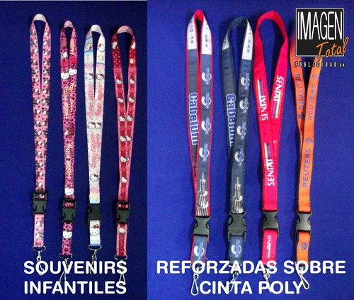 Imagen 9 de 9 de Cinta Estampada Personalizada Portacarnet Por 5 P.