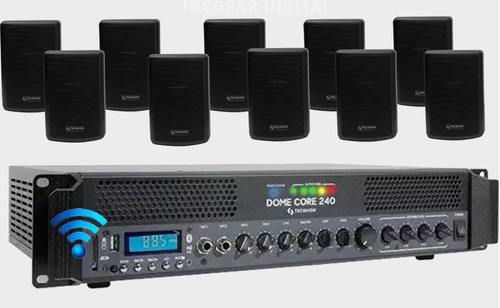 Combo Música Funcional Consola C/ Bluetooth 4 Zonas 10bafles