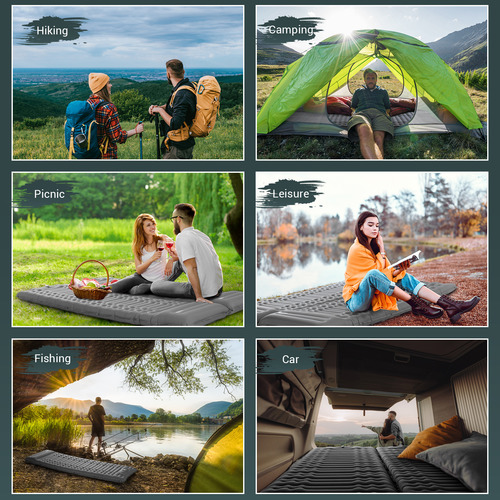 Colchoneta Inflable Portátil Acampar Mat Inflable Camping