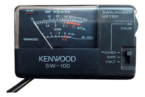 Roimetro Wattimetro Hf/vhf Agujas Kenwood Sw-100 Inplamet (Usado)