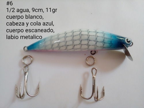Señuelos Para Pesca 1/2 Agua Variados
