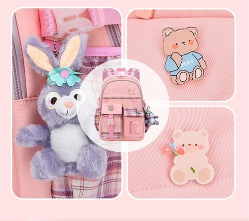 Conjunto De Mochilas Grande Para Niñas Hombro Bolsa Kawaii