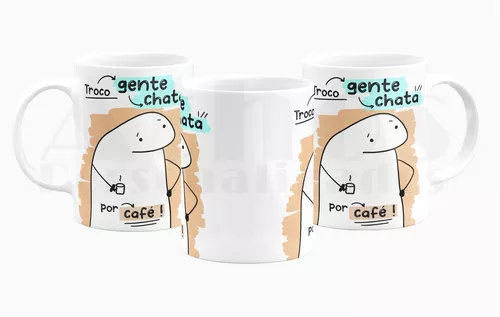 Caneca Flork Meme Personalizamos com Nome