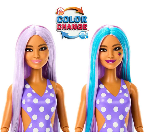 Muñeca Barbie Pop Reveal Uva Fruit Series Hnw44